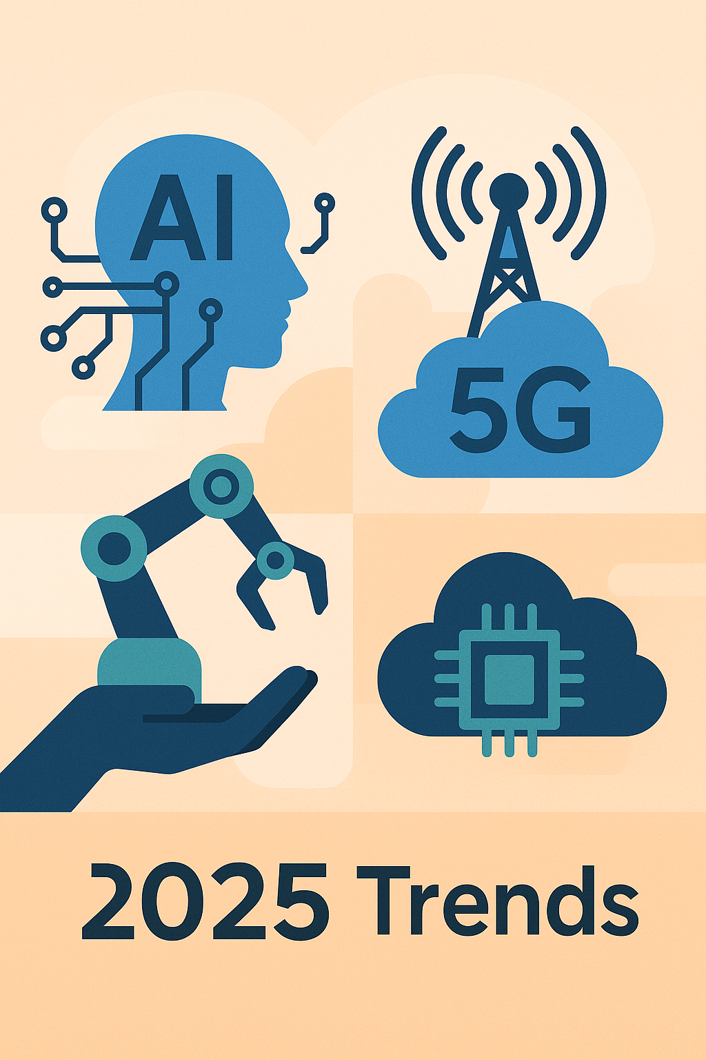 🌐 Xu hướng công nghệ nóng năm 2025: Những thay đổi định hình tương lai doanh nghiệp